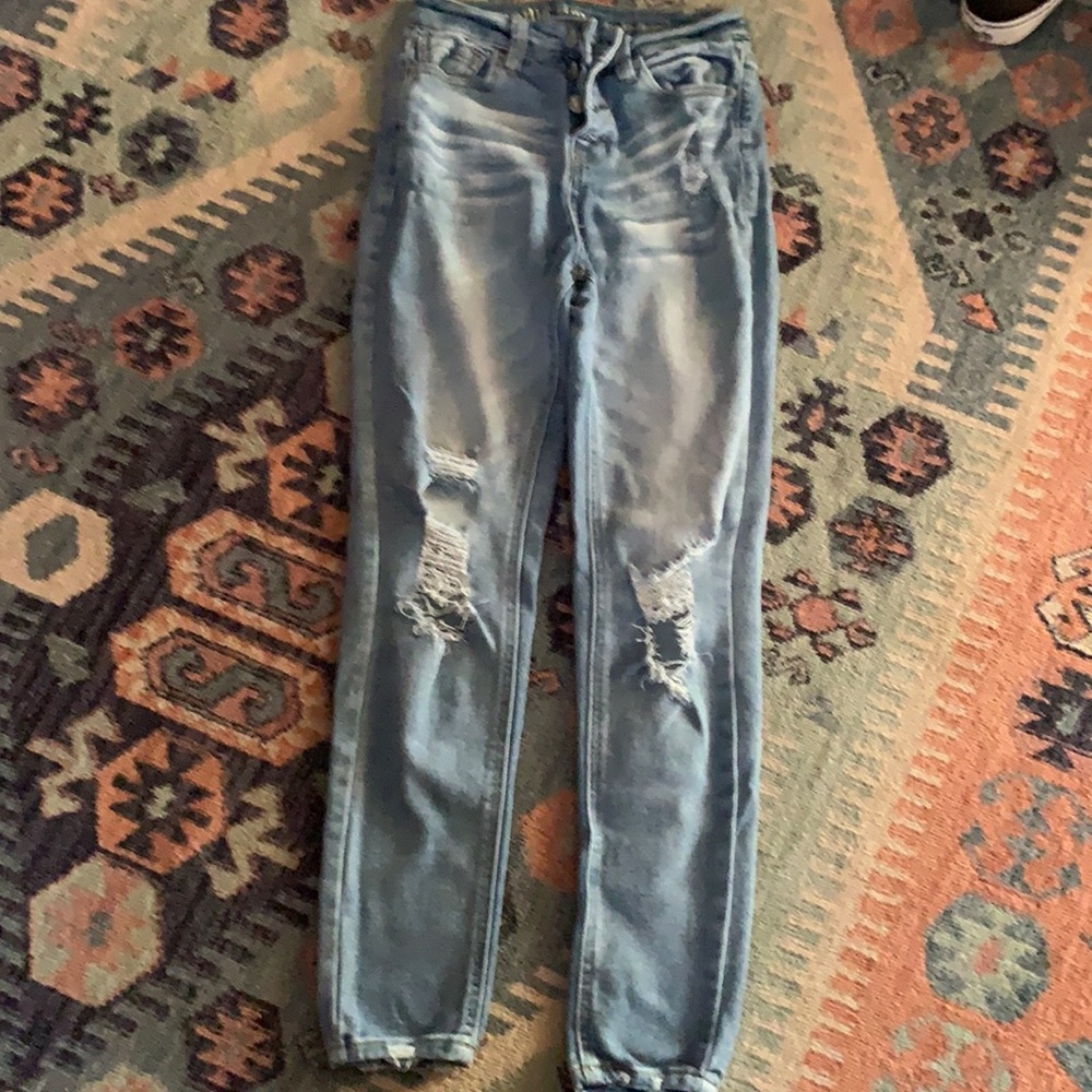 Vanilla star high rise skinny ripped jeans